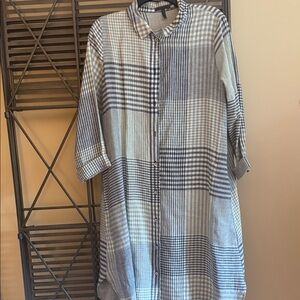 Chic Plaid Long Sleeve Dress